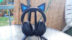 Cat Ears Headset 3D Printer Model