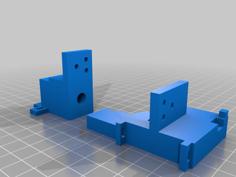 CR-M4 Y-Axis Cable Drag Chain Mounts 3D Printer Model