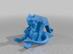 Bored Mewtwo Phone Stand 3D Printer Model