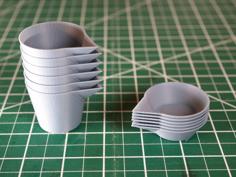 Stackable Paint Mix Cup 3D Printer Model