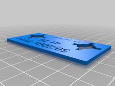 Ar15 Red Dot Zeroing Template 3D Printer Model