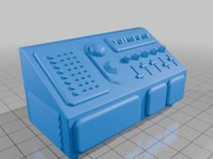 Spaceship/Computer Control Console Instrument Panel 3D Printer Model