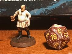 Barkeep D&D Mini 3D Printer Model