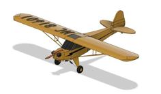 1943 J-3 Piper Cub 3D Printer Model