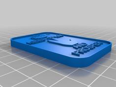 Keep Calm And Prosper Keyring 3D Printer Model