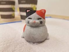 Fat Calico Cat 3D Printer Model