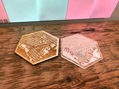 Brooklyn Coaster Laser Cut