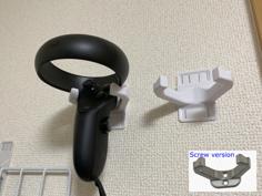 Oculus Quest Controller Wall Mount With Stapler Or Screws 3D Printer Model