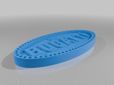 Multicolored Bugatti Logo 3D Printer Model