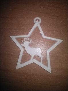 Reindeer On A Christmas Tree 3D Printer Model