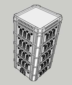 Adeptus Titanicus Building No. 12 – Intact 3D Printer Model