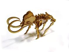 LaserCut – 3D Puzzle Mammoth