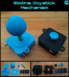 Slimline Joystick Mechanism – 19mm Thick – Good For A Thumbstick 3D Printer Model