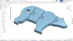 Flexi Bear Keychain 3D Printer Model