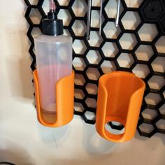 40mm Bottle Holder For Honeycomb Wall 3D Printer Model