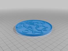 Cow Drink Coaster 3D Printer Model