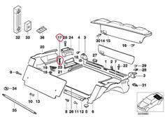 Tornillo Maletero BMW E36 8117523 3D Printer Model