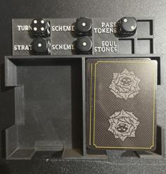 Malifaux Card Holder & Tracker 3D Printer Model