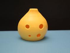 Easy Print 4-Hole Ocarina 3D Printer Model