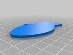 Cat Tag Blank 3D Printer Model