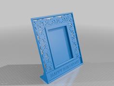 BIRTHDAY PICTURE FRAME: PERSONALIZED BIRTHDAY MEMORIES: SINGLE FILE 5 X 7 INCH 3D Printer Model