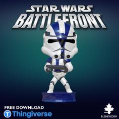 STAR WARS DOUBLE BIT:CLONE TROOPER 3D Printer Model