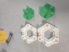 FIXED Remix Of GraviTrax Basic Tile Insert 2-jn-1 And 3-in-1 With 120 Degree Curve By DogDude3D 3D Printer Model