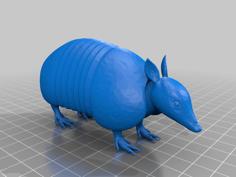 Armadillo With Flexible Tail 3D Printer Model