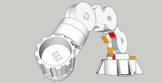 Teach-In Device For 6DOF Robot Arm 3D Printer Model