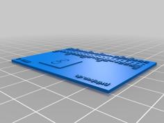 Raspberry Pi GPIO Schablone Stencil 3D Printer Model