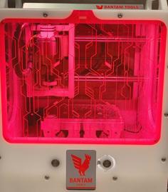 Laser Cut Bantam PCB Mill Cyberpunk Window