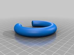 Curtain Rod Ring For 50mm Rod With Ball Bearing Inserts 3D Printer Model