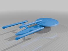 Federation_Dreadnought Class_Excelsior Variant-Star Trek 3D Printer Model