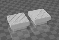 Basic Tavern Diagonal Wood Floor (Dungeon And Dragon Blocks Compatible) 3D Printer Model