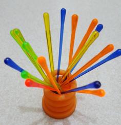 Double Spiral Pencil/toothpick Holder 3D Printer Model