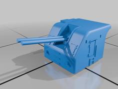 1/700 PLAN Type 79 100mm Gun 3D Printer Model