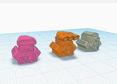 V8 Engine Block With Blower (inspired On Roger Dodger Hotweels Miniature) 3D Printer Model