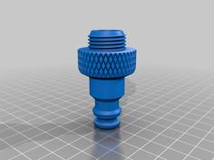 Gardena Coupling For Indoor Half-Inch 1/2″ (Gardena-Kupplung Für Innenbereich Halbzoll 1/2″) 3D Printer Model