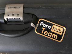 PornHub Team Luggage Tag 3D Printer Model