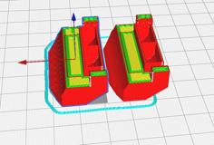 Tenlog BMG Fan Duct Long Side 3D Printer Model