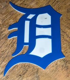 Detroit Logo Magnet 3D Printer Model