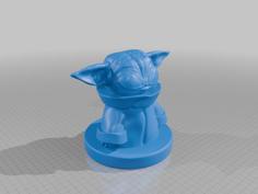 Simple Grogu Figure 3D Printer Model