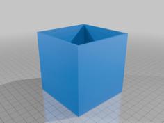 Square Starting Pot(scalable) 3D Printer Model