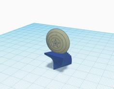 Captain America Sheild Display 3D Printer Model