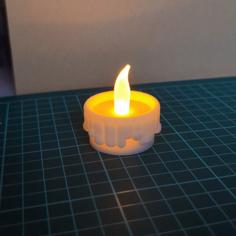 Candle LED Guttering Candle 3D Printer Model