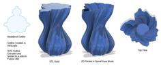 Mandelbrot Vase (Spiral/Vase Mode) 3D Printer Model