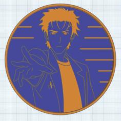 Translucent Rintaro Okabe Coaster (Steins;Gate / Steins Gate) 3D Printer Model