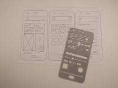 Android UI Stencil 3D Printer Model