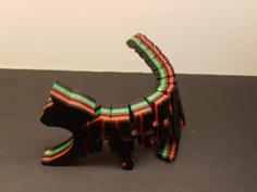 Flexi Stripy Cat 3D Printer Model