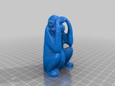 Peekaboo Monkey 3D Printer Model